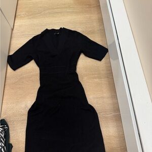 Ann Taylor Black Long Sleeve Dress